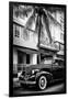 Classic Antique Car of Art Deco District - Park Central Hotel on Ocean Drive - Miami Beach-Philippe Hugonnard-Framed Premium Photographic Print