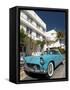 Classic Antique Thunderbird, Art Deco District, South Beach, Miami, Florida, USA-Richard Maschmeyer-Framed Stretched Canvas