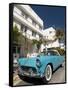 Classic Antique Thunderbird, Art Deco District, South Beach, Miami, Florida, USA-Richard Maschmeyer-Framed Stretched Canvas