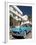 Classic Antique Thunderbird, Art Deco District, South Beach, Miami, Florida, USA-Richard Maschmeyer-Framed Photographic Print