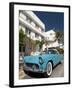 Classic Antique Thunderbird, Art Deco District, South Beach, Miami, Florida, USA-Richard Maschmeyer-Framed Photographic Print