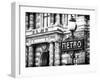 Classic Art, Metro Sign at the Louvre Metro Station, Paris, France-Philippe Hugonnard-Framed Photographic Print