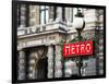 Classic Art, Metro Sign at the Louvre Metro Station, Paris, France-Philippe Hugonnard-Framed Photographic Print