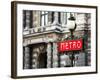 Classic Art, Metro Sign at the Louvre Metro Station, Paris, France-Philippe Hugonnard-Framed Photographic Print