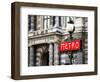 Classic Art, Metro Sign at the Louvre Metro Station, Paris, France-Philippe Hugonnard-Framed Photographic Print