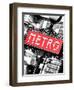 Classic Art, Metro Sign at the Louvre Metro Station, Paris, France-Philippe Hugonnard-Framed Photographic Print