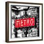 Classic Art, Metro Sign at the Louvre Metro Station, Paris, France-Philippe Hugonnard-Framed Photographic Print