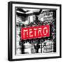 Classic Art, Metro Sign at the Louvre Metro Station, Paris, France-Philippe Hugonnard-Framed Photographic Print