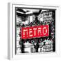 Classic Art, Metro Sign at the Louvre Metro Station, Paris, France-Philippe Hugonnard-Framed Photographic Print