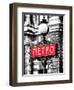 Classic Art, Metro Sign at the Louvre Metro Station, Paris, France-Philippe Hugonnard-Framed Photographic Print