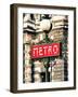 Classic Art, Metro Sign at the Louvre Metro Station, Paris, France-Philippe Hugonnard-Framed Photographic Print