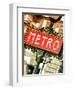 Classic Art, Metro Sign at the Louvre Metro Station, Paris, France-Philippe Hugonnard-Framed Photographic Print