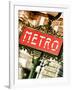 Classic Art, Metro Sign at the Louvre Metro Station, Paris, France-Philippe Hugonnard-Framed Photographic Print