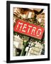 Classic Art, Metro Sign at the Louvre Metro Station, Paris, France-Philippe Hugonnard-Framed Photographic Print