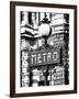 Classic Art, Metro Sign at the Louvre Metro Station, Paris, France-Philippe Hugonnard-Framed Premium Photographic Print