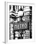 Classic Art, Metro Sign at the Louvre Metro Station, Paris, France-Philippe Hugonnard-Framed Premium Photographic Print