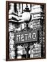 Classic Art, Metro Sign at the Louvre Metro Station, Paris, France-Philippe Hugonnard-Framed Photographic Print