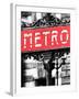 Classic Art, Metro Sign at the Louvre Metro Station, Paris, France-Philippe Hugonnard-Framed Photographic Print