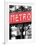 Classic Art, Metro Sign at the Louvre Metro Station, Paris, France-Philippe Hugonnard-Framed Photographic Print