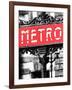 Classic Art, Metro Sign at the Louvre Metro Station, Paris, France-Philippe Hugonnard-Framed Photographic Print