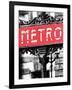 Classic Art, Metro Sign at the Louvre Metro Station, Paris, France-Philippe Hugonnard-Framed Photographic Print