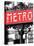 Classic Art, Metro Sign at the Louvre Metro Station, Paris, France-Philippe Hugonnard-Stretched Canvas