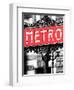 Classic Art, Metro Sign at the Louvre Metro Station, Paris, France-Philippe Hugonnard-Framed Photographic Print