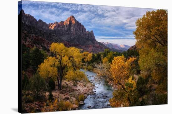 Classic Autumn View Zion National Park, Utah-Vincent James-Stretched Canvas