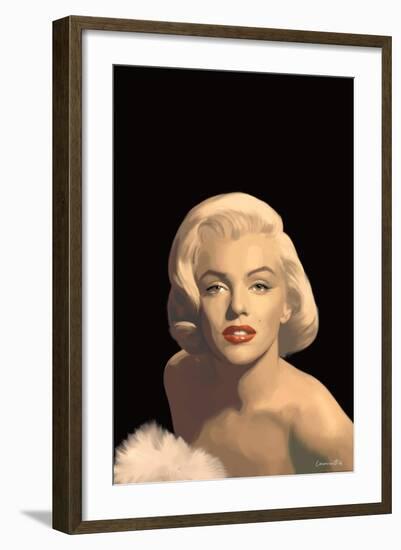 Classic Beauty in Black-null-Framed Art Print