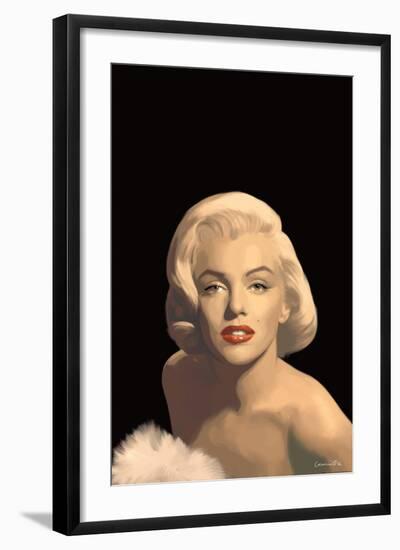 Classic Beauty in Black-null-Framed Art Print