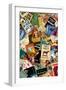 Classic Book Cover Collage II-Paris Pierce-Framed Premium Giclee Print