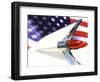 Classic Cadillac and American Flag-Bill Bachmann-Framed Photographic Print