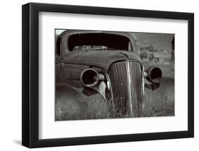 Classic Car Body In Bodie, Ca-George Oze-Framed Photographic Print