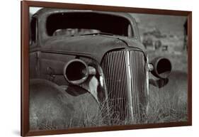 Classic Car Body In Bodie, Ca-George Oze-Framed Photographic Print