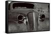 Classic Car Body In Bodie, Ca-George Oze-Framed Stretched Canvas