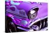 Classic car: Chevrolet with flaming hood-Bill Bachmann-Stretched Canvas