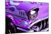 Classic car: Chevrolet with flaming hood-Bill Bachmann-Mounted Photographic Print