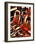 Classic Car Interior in Copper-Paula Iannuzzi-Framed Photographic Print