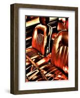 Classic Car Interior in Copper-Paula Iannuzzi-Framed Photographic Print