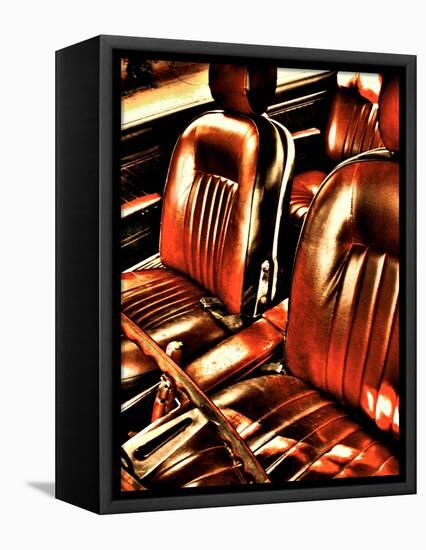 Classic Car Interior in Copper-Paula Iannuzzi-Framed Stretched Canvas