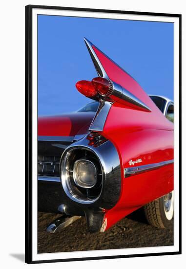 Classic car, Motor Vu Drive In, Dallas, Oregon, USA-Christian Heeb-Framed Premium Photographic Print