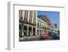 Classic Cars and Taxis on Street in Downtown, Havana, Cuba-Bill Bachmann-Framed Photographic Print