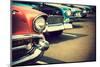 Classic Cars in a Row-topseller-Mounted Photographic Print