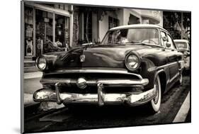 Classic Cars of Miami Beach-Philippe Hugonnard-Mounted Photographic Print