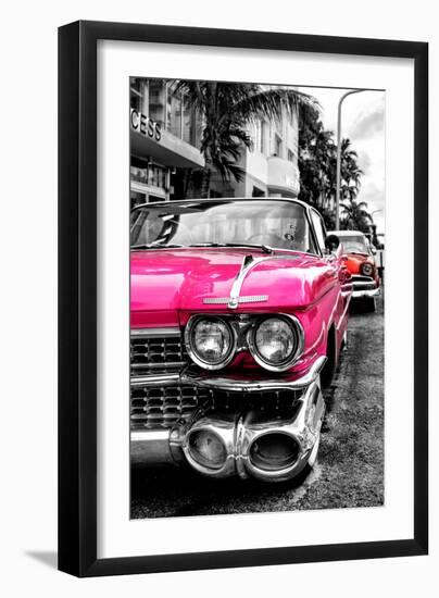 Classic Cars of Miami Beach-Philippe Hugonnard-Framed Premium Photographic Print