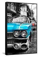 Classic Cars of Miami Beach-Philippe Hugonnard-Framed Stretched Canvas