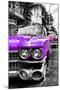 Classic Cars of Miami Beach-Philippe Hugonnard-Mounted Photographic Print