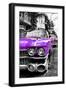 Classic Cars of Miami Beach-Philippe Hugonnard-Framed Photographic Print