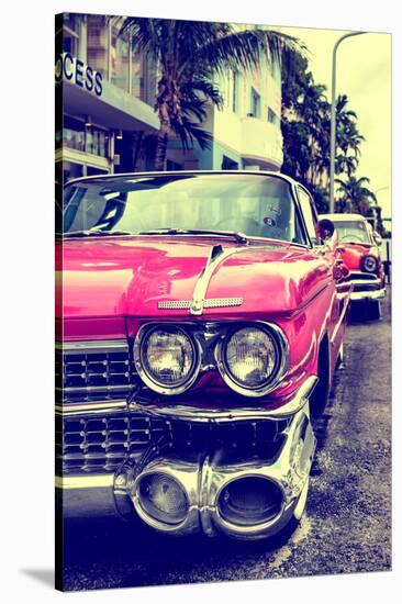 Classic Cars of Miami Beach-Philippe Hugonnard-Stretched Canvas