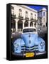 Classic Cars, Old City of Havana, Cuba-Greg Johnston-Framed Stretched Canvas